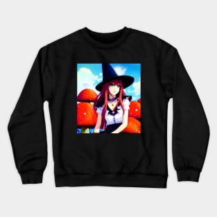 Mushroom Witch Crewneck Sweatshirt